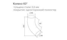 Колено трубы. Схема